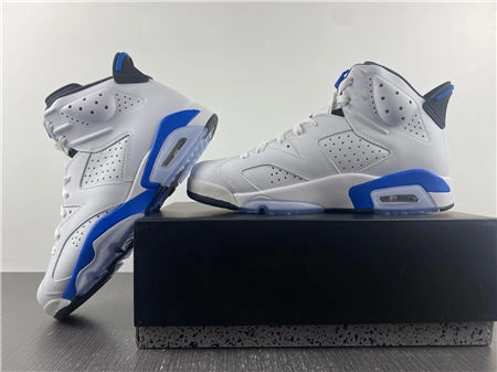 Jordan 6 Retro Sport Blue 384664- Stylish 4028