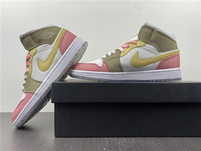 OdorResistant Jordan1 Mid SE Pastel Vivid Green Grind DJ0338- 3706