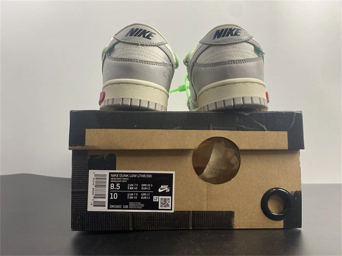 Practical Nike Dunk Low Off-White Lot 7 DM1602- 5068