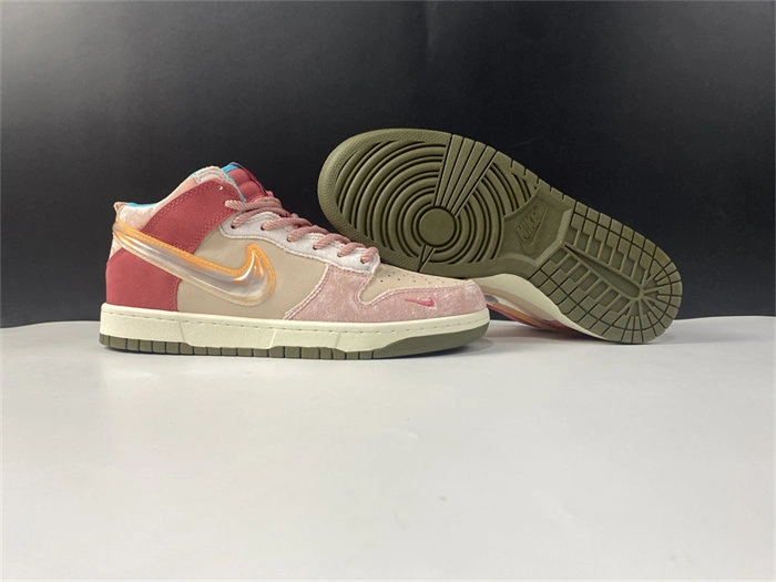 Nike Dunk Mid Social Status Free Lunch Strawberry Milk DJ1173- Packable 4864