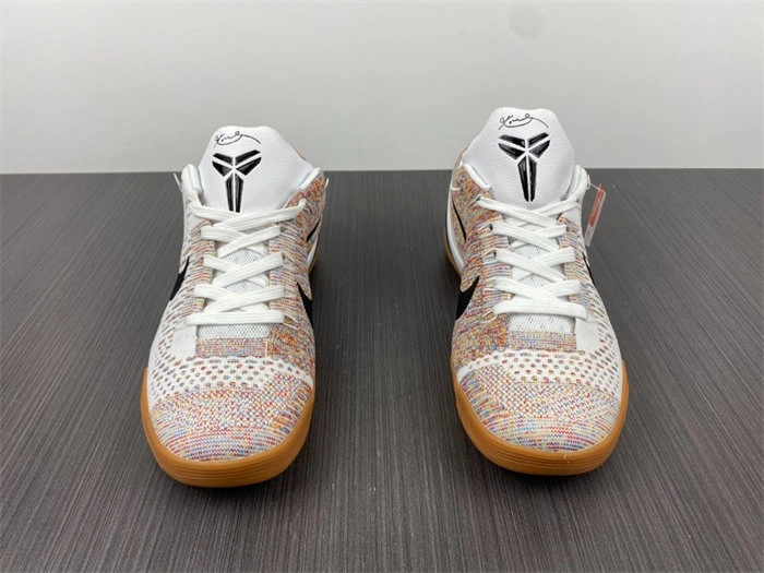 Vibrant Nike Kobe 9 Elite Low HTM Milan White Multi-Color 698595- 5014