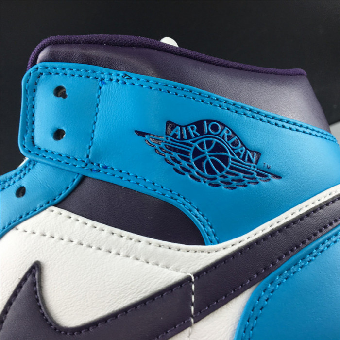 jordan 1 mid hornets  554724-415