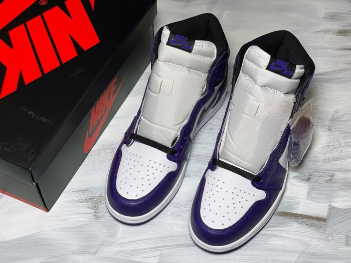 air jordan 1 retro high court purple white 555088-500