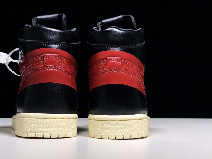 air jordan 1 defiant black red  bq6682-006