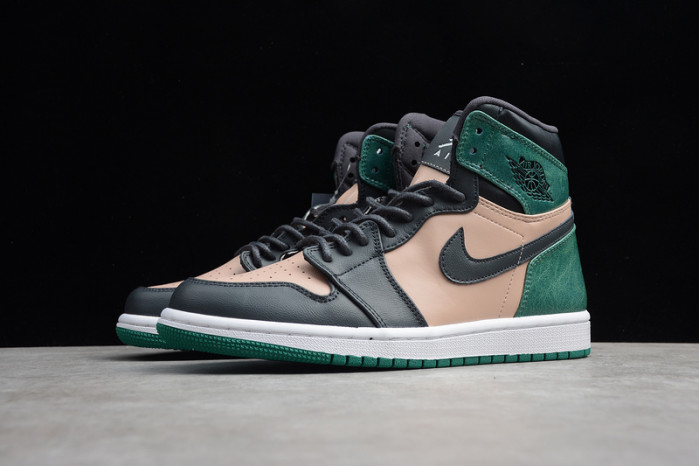 air jordan 1 high premium wmns green pink ah7389-203