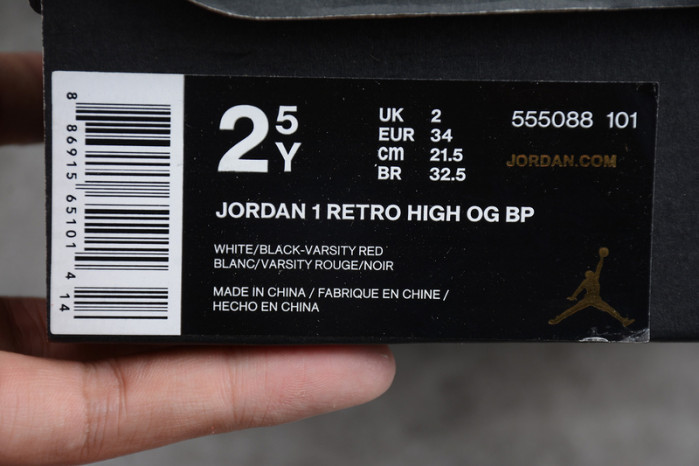 kids  air jordan 1 retro high og "chicago" 555088-101