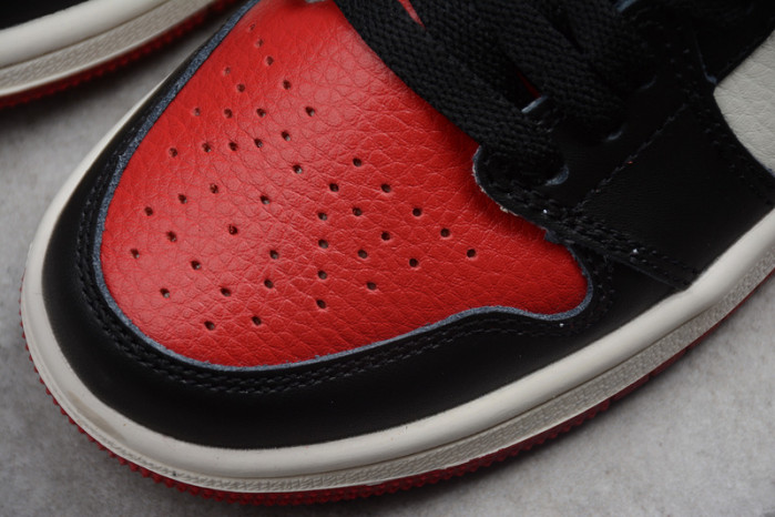 kids air jordan 1 retro high og "bred toe" 555088 610