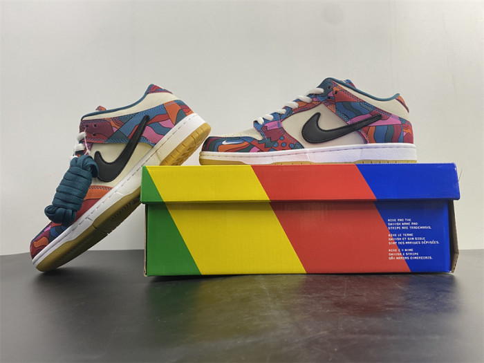nike sb dunk low pro parra abstract art (2021) - dh7695-600