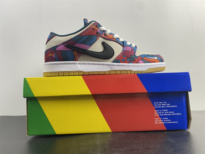 nike sb dunk low pro parra abstract art (2021) - dh7695-600