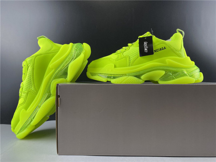 blcg sneaker triple.s.gomma fluorescent green 541624 w2ff1 3720