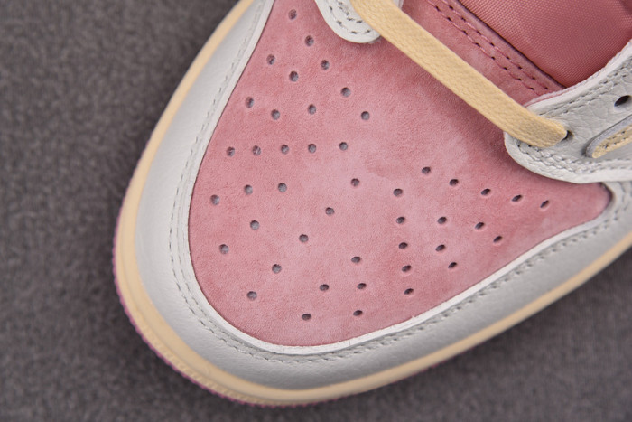 travis scott x air jordan 1 low og shy pink dm7866-600