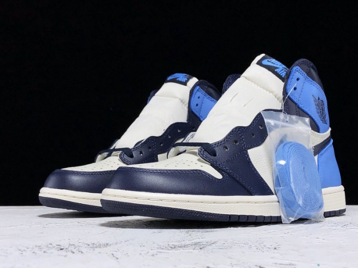 air jordan 1 retro high og | unc - obsidian university blue 555088-140