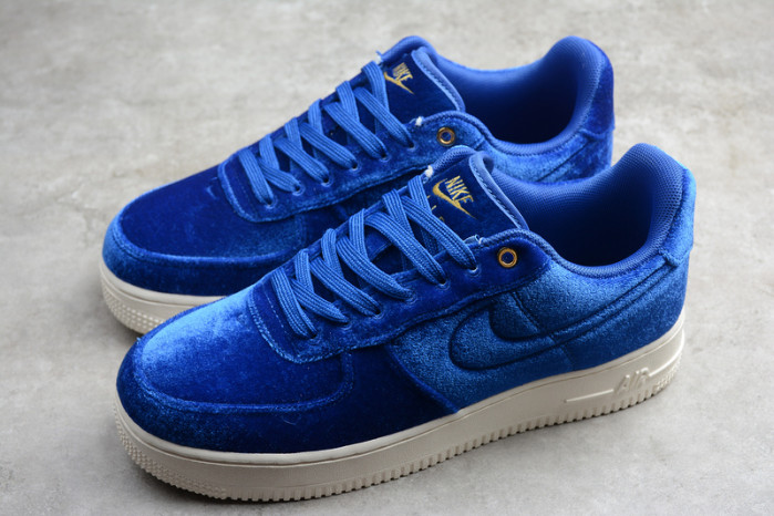 air force 1 low premium 3 velour blue void  at4144-400