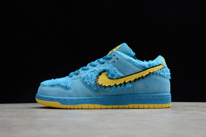grateful dead nike sb dunk low blue bear cj5378-400