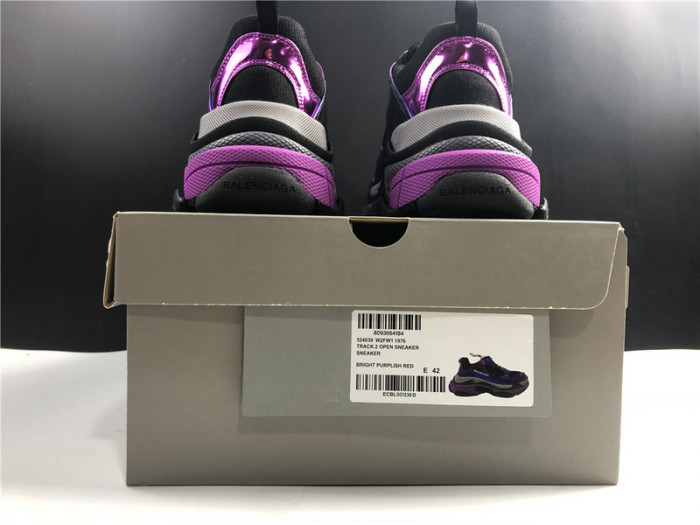 blcg sneaker triple.s.gomma bright purplish red 524039 w2fw1 1976