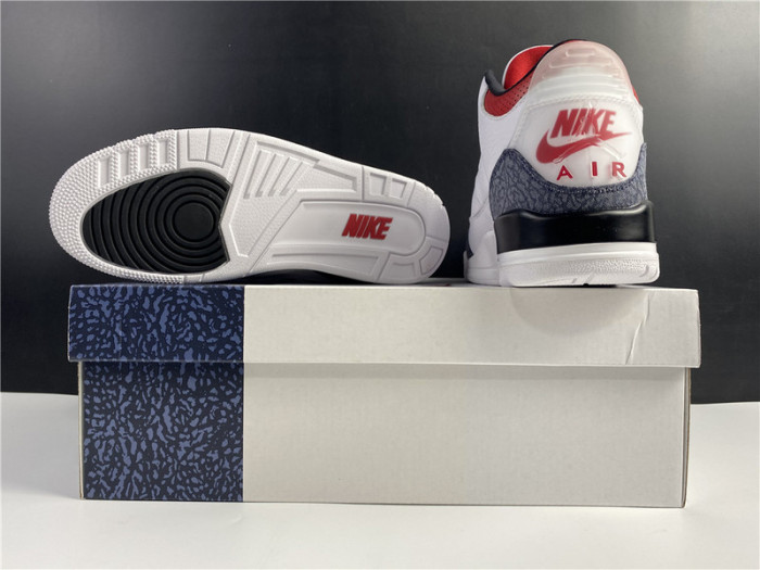 air jordan 3 retro se fire red denim (2020) cz6431-100