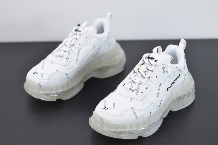 blcg sneaker triple.s.gomma fluorescent white 524039 w09e1 2021