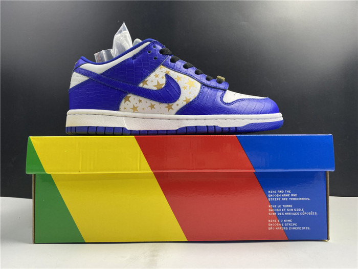 nike sb dunk low stars hyper royal (2021)  dh3228-100