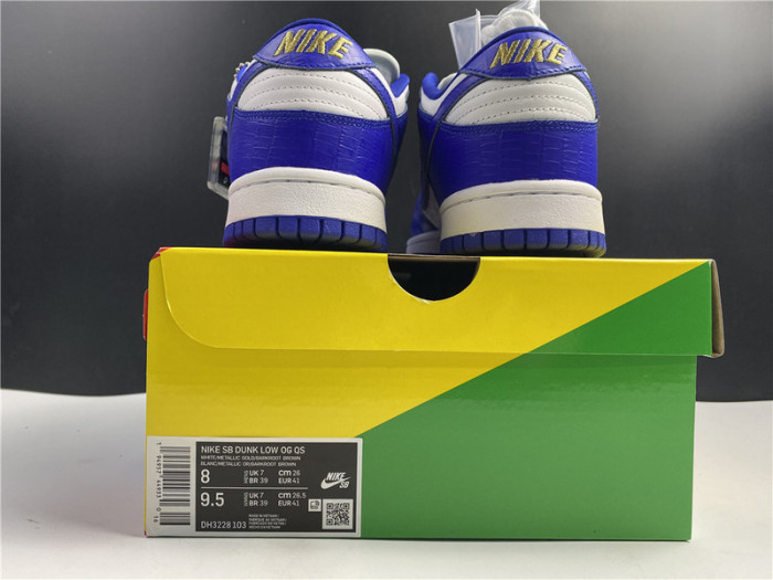 nike sb dunk low stars hyper royal (2021)  dh3228-100