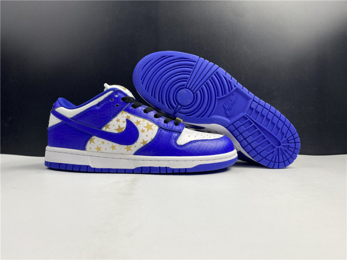 nike sb dunk low stars hyper royal (2021)  dh3228-100
