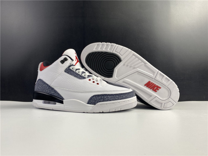air jordan 3 retro se fire red denim (2020) cz6431-100