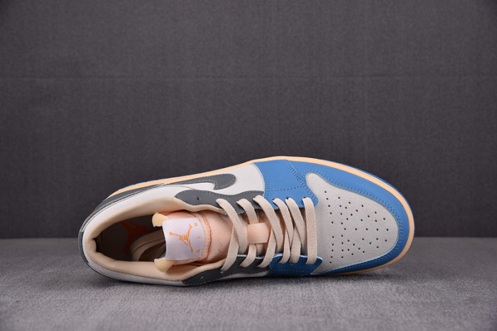 air jordan 1 low vintage unc grey - dz5376-469