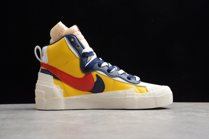 sacai x nike blazer mid varsity maize bv0072-700