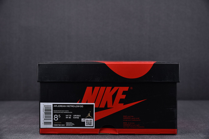 jordan 1 retro low og mystic navy - cz0790-041