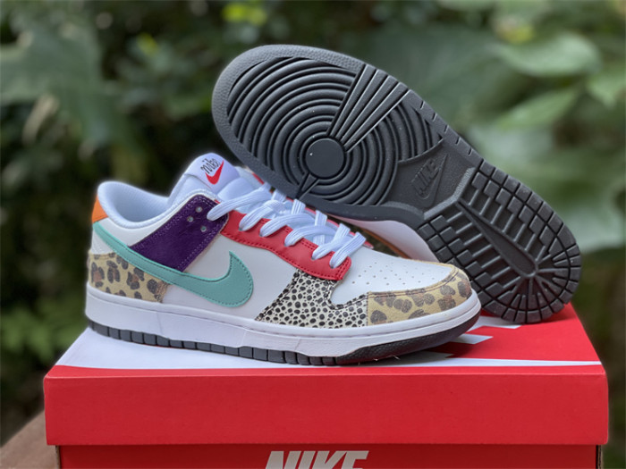 nike dunk low safari mix  - dn3866-100