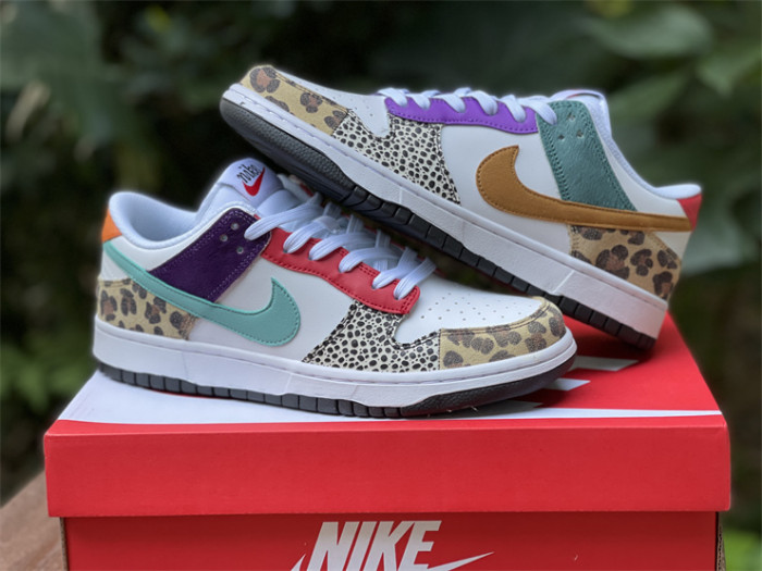 nike dunk low safari mix  - dn3866-100