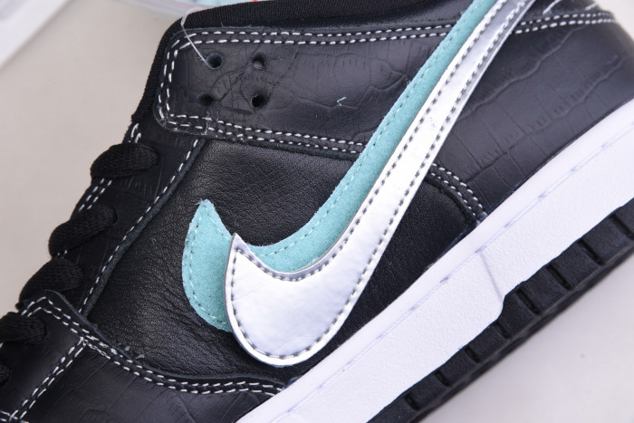 nike sb dunk low Di*m*nd s*pply co black Di*m*nd bv1310-001