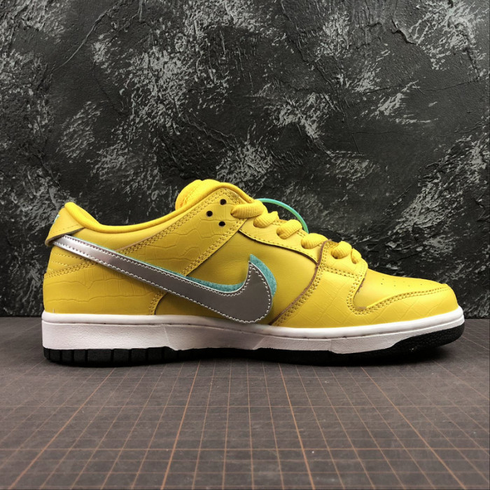 nike sb dunk low Di*m*nd s*pply co canary Di*m*nd (friends and family)  bv1310-700