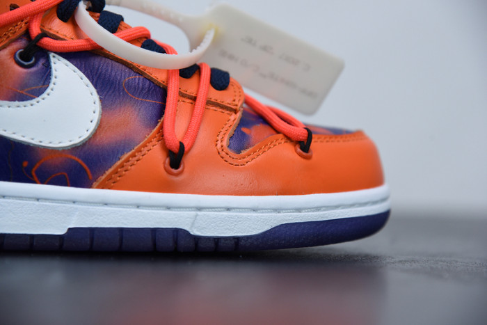 ofw x nike sb dunk low orange perple white  ct0856-801