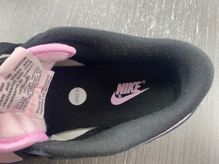 nike dunk low pink black patent dj9955-600