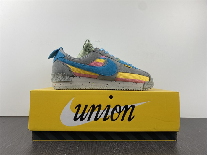 union x nike cortez blue pink dr1413-002