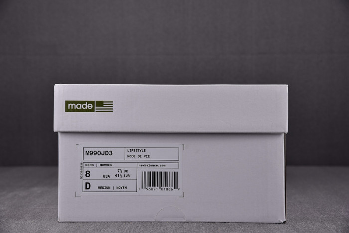 jjjjound x new balance 990v3 olive m990jd3