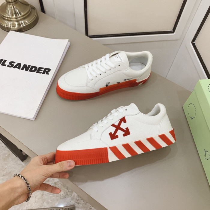 ofw calfskin vulcanized low sneakers