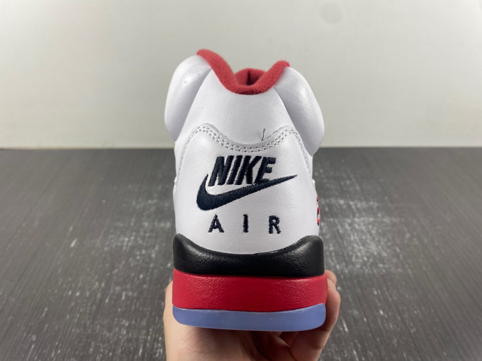 air jordan 5 retro fire red black tongue (2013) 136027-120