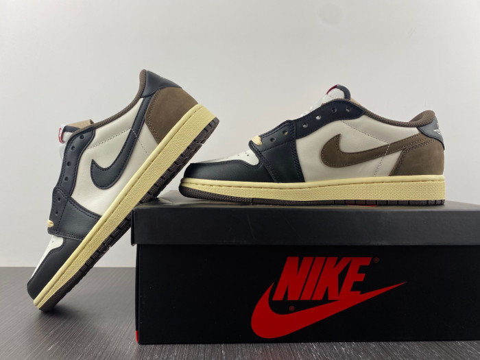 travis scott x air jordan 1 low dark mocha black cq4277-105