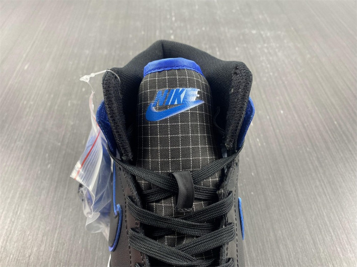 nike dunk high blue camo black/hyper royal-black-white - dd3359-001