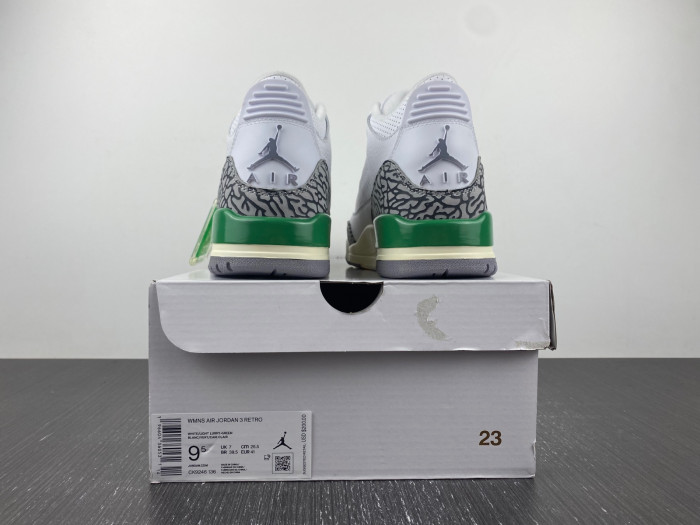 air jordan 3 lucky green wmns ck9246-136