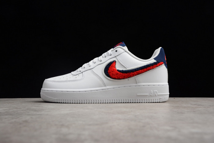 nike air force 1 low l0vt8 3d chenille white red blue 823511-106