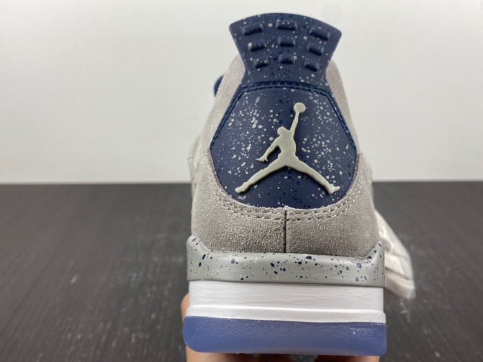 air jordan 4 retro pe grayness / white aj4-1043505