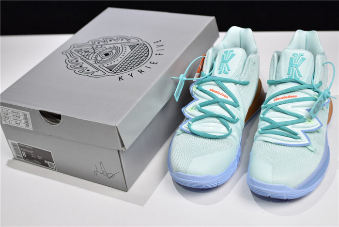 kyrie 5 spongebob squidward (house of hoops special box)  cj6951-300
