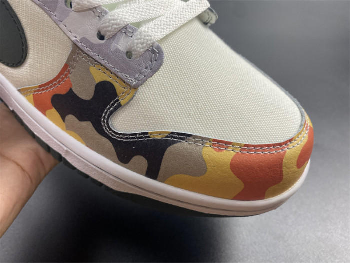 nike dunk low se sail multi-camo - dh0957-100