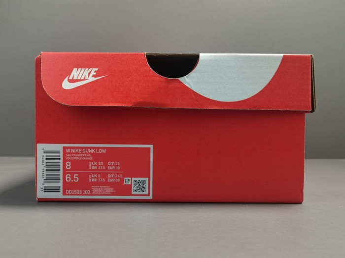 nike dunk low orange pearl (w) - dd1503-102