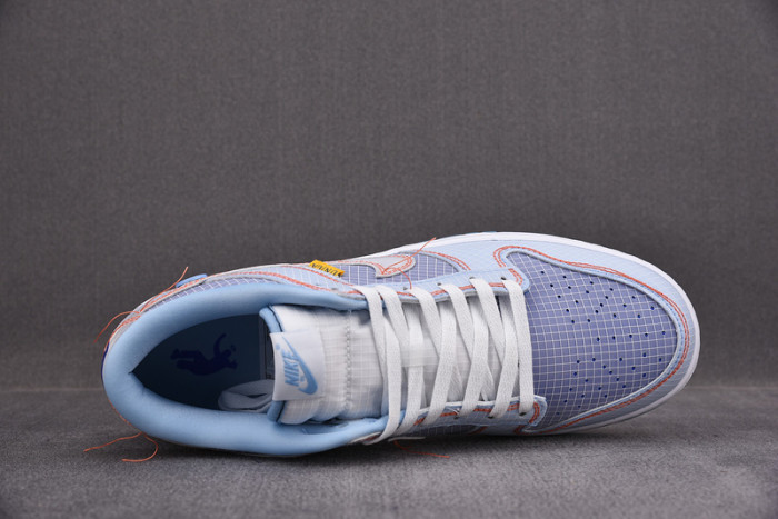 union x nike dunk low blue dj9649-400