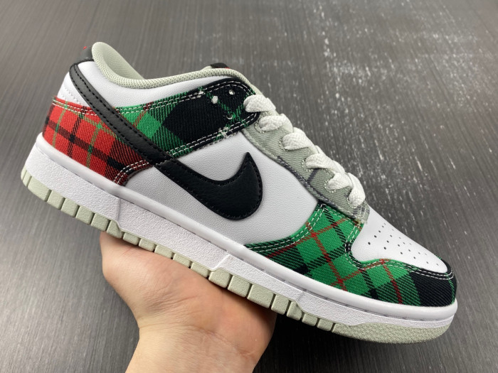nike dunk low tartan plaid - dv0827-100