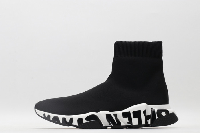 blcg speed sneaker black-white 605972 w05ge 1015