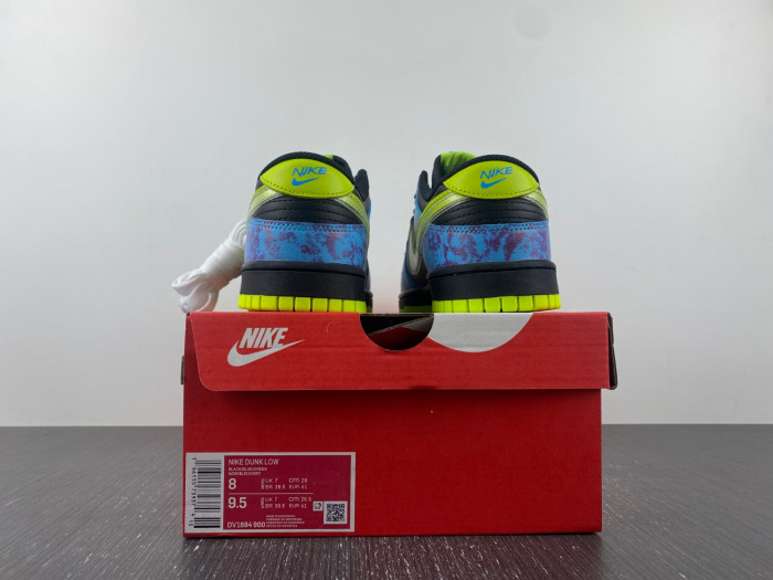 nike dunk low gs "acid wash" dv1694-900